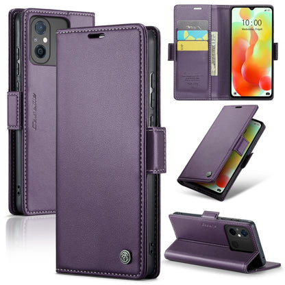 For Xiaomi Redmi 11A/12C CaseMe 023 Butterfly Buckle Litchi Texture RFID Anti-theft Leather Phone Case(Pearly Purple) - Xiaomi Cases by CaseMe | Online Shopping South Africa | PMC Jewellery | Buy Now Pay Later Mobicred