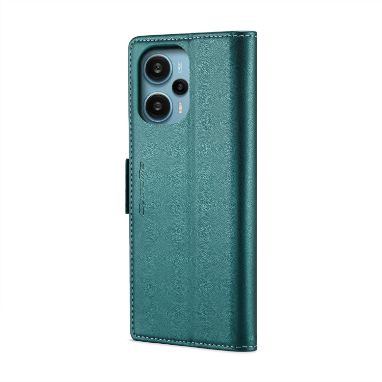 For Xiaomi Poco F5 5G/Redmi Note 12 Turbo 5G CaseMe 023 Butterfly Buckle Litchi Texture RFID Anti-theft Leather Phone Case(Pearly Blue) - Xiaomi Cases by CaseMe | Online Shopping South Africa | PMC Jewellery | Buy Now Pay Later Mobicred