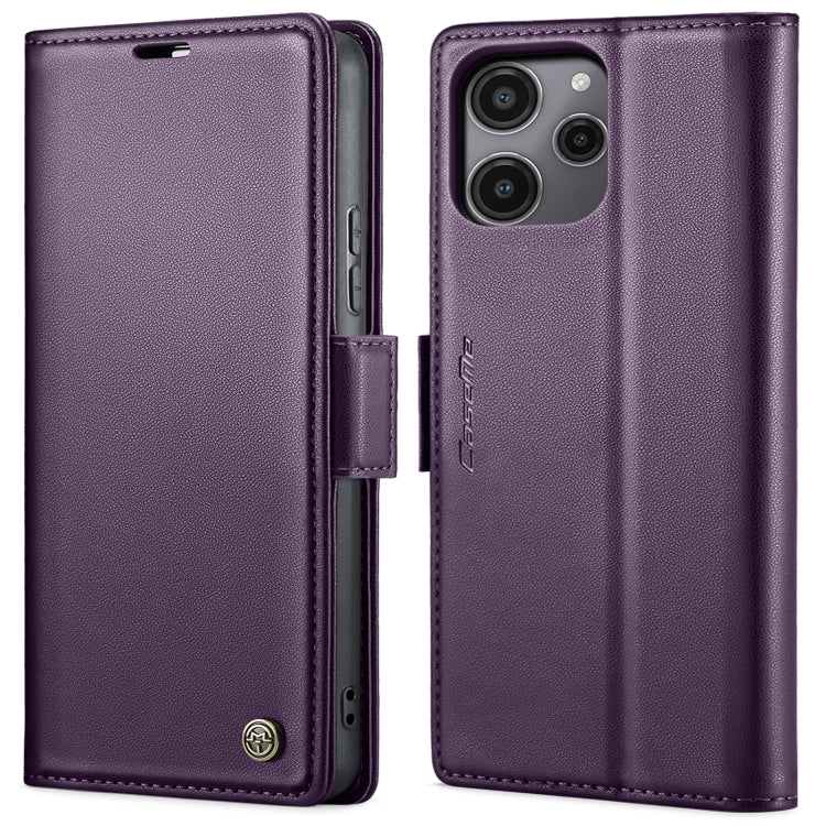 For Xiaomi Poco C65 4G CaseMe 023 Butterfly Buckle Litchi Texture RFID Anti-theft Leather Phone Case(Pearly Purple) - Xiaomi Cases by CaseMe | Online Shopping South Africa | PMC Jewellery | Buy Now Pay Later Mobicred