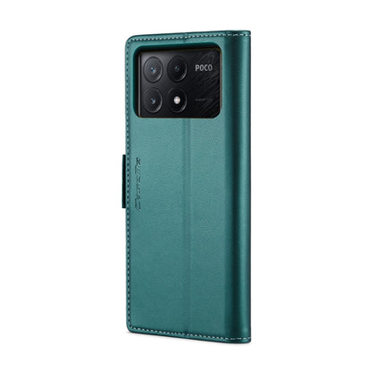 For Xiaomi Poco X6 Pro 5G/Redmi K70E 5G CaseMe 023 Butterfly Buckle Litchi Texture RFID Anti-theft Leather Phone Case(Pearly Blue) - K70E Cases by CaseMe | Online Shopping South Africa | PMC Jewellery | Buy Now Pay Later Mobicred