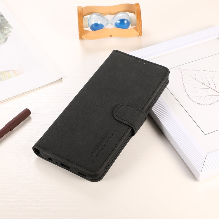 For Xiaomi Redmi A3 KHAZNEH Matte Texture Leather Phone Case(Black) - Xiaomi Cases by PMC TechLife | Online Shopping South Africa | PMC TechLife | Buy Now Pay Later Mobicred