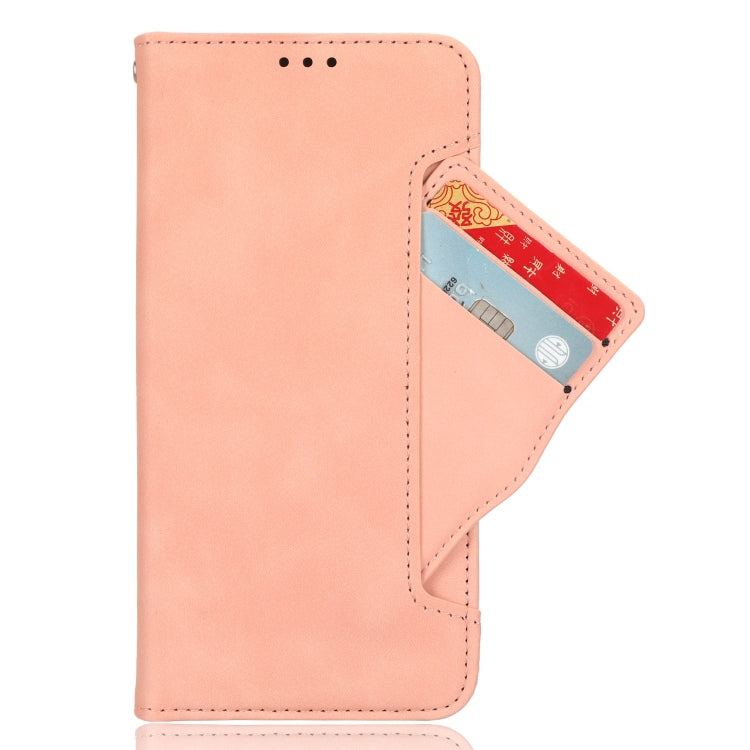 For ASUS ROG Phone 7 Skin Feel Calf Texture Card Slots Leather Phone Case(Pink) - ASUS Cases by PMC Jewellery | Online Shopping South Africa | PMC Jewellery | Buy Now Pay Later Mobicred