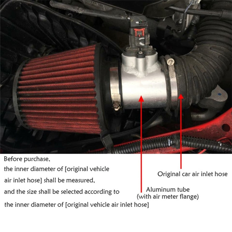 63mm XH-UN601 Car Modified Engine Air Flow Meter Flange Intake Sensor Base for Mitsubishi Lancer - Air Intake System by PMC TechLife | Online Shopping South Africa | PMC TechLife | Buy Now Pay Later Mobicred
