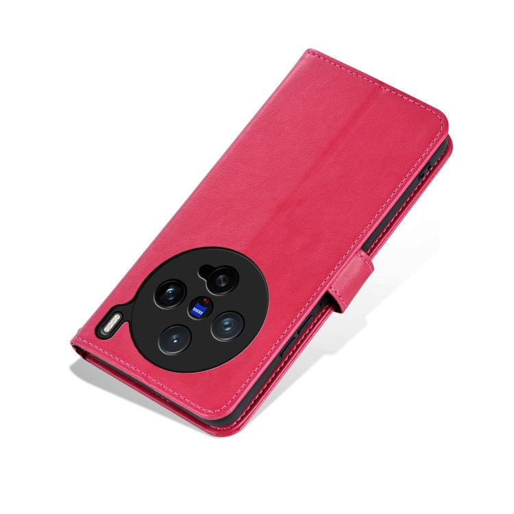 For vivo X200 Pro mini AZNS Sheepskin Texture Flip Leather Phone Case(Red) - X200 Pro mini Cases by AZNS | Online Shopping South Africa | PMC Jewellery | Buy Now Pay Later Mobicred