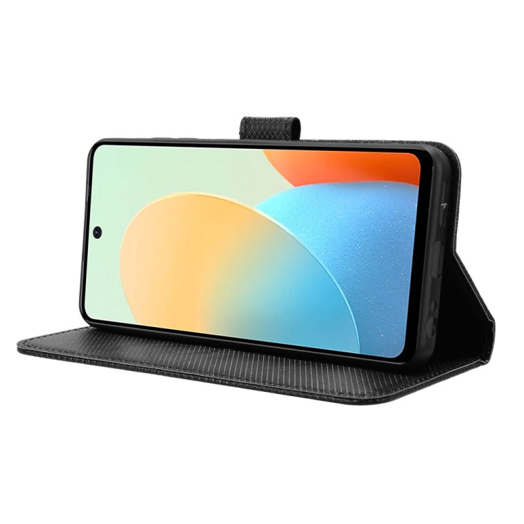 For Tecno Spark Go 2024 Diamond Texture Leather Phone Case(Black) - Tecno Cases by PMC Jewellery | Online Shopping South Africa | PMC Jewellery | Buy Now Pay Later Mobicred