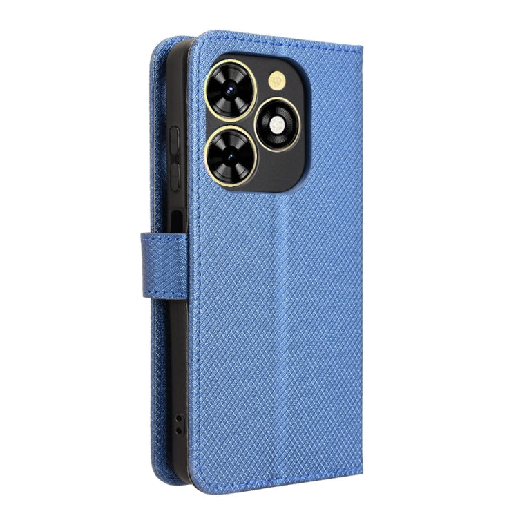 For Tecno Spark Go 2024 Diamond Texture Leather Phone Case(Blue) - Tecno Cases by PMC Jewellery | Online Shopping South Africa | PMC Jewellery | Buy Now Pay Later Mobicred