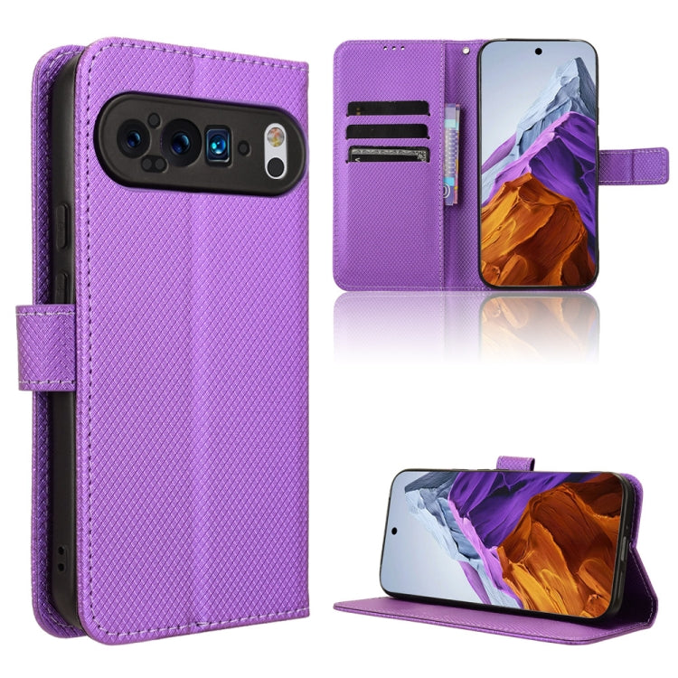 For Google Pixel 9 Pro Diamond Texture Leather Phone Case(Purple) - free shipping - PMC TechLife - Order now!