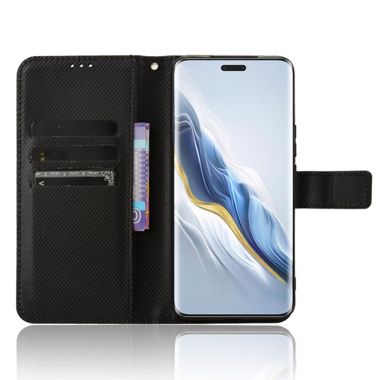 For Honor Magic6 Pro Diamond Texture Leather Phone Case(Black) - free shipping - PMC Jewellery - Order now!