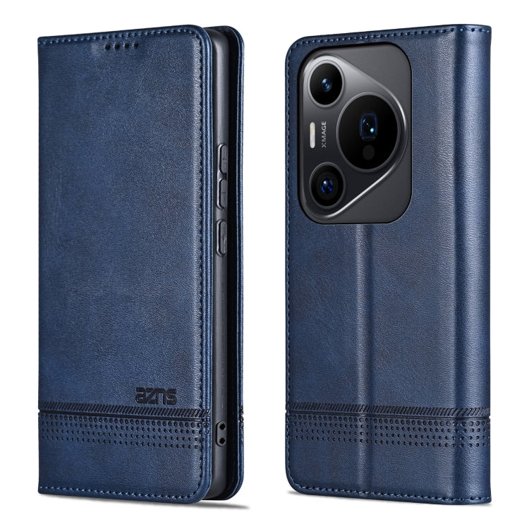 For Huawei Pura 70 Pro / 70 Pro+ AZNS Magnetic Calf Texture Flip Leather Phone Case(Dark Blue) - Huawei Cases by AZNS | Online Shopping South Africa | PMC Jewellery | Buy Now Pay Later Mobicred