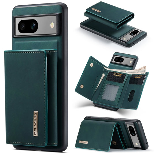 For Google Pixel 8A DG.MING M1 Series 3-Fold Multi Card Wallet + Magnetic Phone Case(Green) - Google Cases by DG.MING | Online Shopping South Africa | PMC Jewellery | Buy Now Pay Later Mobicred