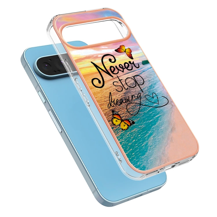 For Google Pixel 9 / 9 Pro Electroplating IMD TPU Phone Case(Dream Butterfly) - Google Cases by PMC Jewellery | Online Shopping South Africa | PMC Jewellery | Buy Now Pay Later Mobicred