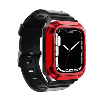 Armor Case Integrated TPU Watch Band For Apple Watch Ultra 2 49mm(Red) - Watch Bands by PMC Jewellery | Online Shopping South Africa | PMC Jewellery | Buy Now Pay Later Mobicred