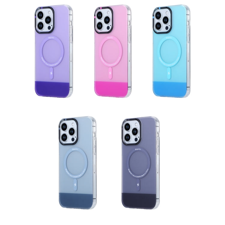 For iPhone 12 Pro PC + TPU IMD MagSafe Magnetic Phone Case(Pink) - iPhone 12 / 12 Pro Cases by PMC TechLife | Online Shopping South Africa | PMC TechLife