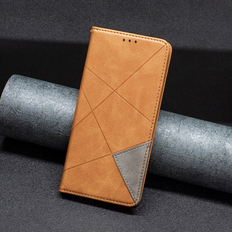 For Xiaomi Redmi K70 / K70 Pro Rhombus Texture Magnetic Leather Phone Case(Yellow) - K70 Pro Cases by PMC TechLife | Online Shopping South Africa | PMC TechLife | Buy Now Pay Later Mobicred