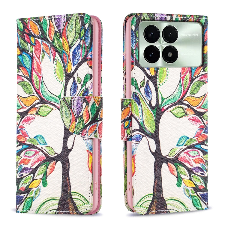 For Xiaomi Redmi K70 / K70 Pro Colored Drawing Pattern Leather Phone Case(Tree Life) - K70 Pro Cases by PMC Jewellery | Online Shopping South Africa | PMC Jewellery | Buy Now Pay Later Mobicred