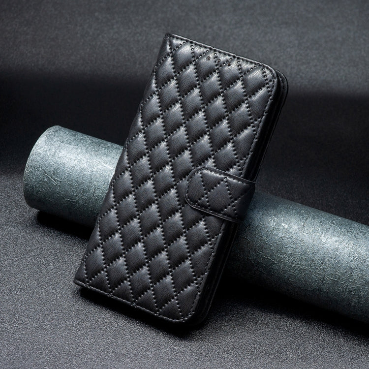 For Google Pixel 9 Diamond Lattice Wallet Leather Flip Phone Case(Black) - Google Cases by PMC TechLife | Online Shopping South Africa | PMC TechLife | Buy Now Pay Later Mobicred