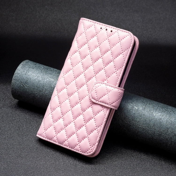For Google Pixel 9 Diamond Lattice Wallet Leather Flip Phone Case(Pink) - Google Cases by PMC TechLife | Online Shopping South Africa | PMC TechLife | Buy Now Pay Later Mobicred