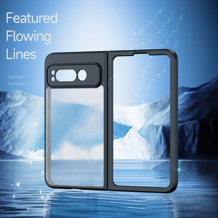 For Google Pixel Fold DUX DUCIS Aimo Series TPU + PC Frosted Feel Phone Case(Black) - Google Cases by DUX DUCIS | Online Shopping South Africa | PMC Jewellery | Buy Now Pay Later Mobicred