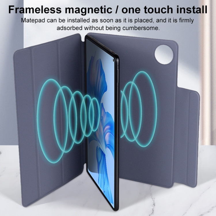 For Huawei Matepad 11 2021 3-fold Double-sided Clip Buckle Magnetic Smart Tablet Case(Black) - Huawei by PMC TechLife | Online Shopping South Africa | PMC TechLife | Buy Now Pay Later Mobicred