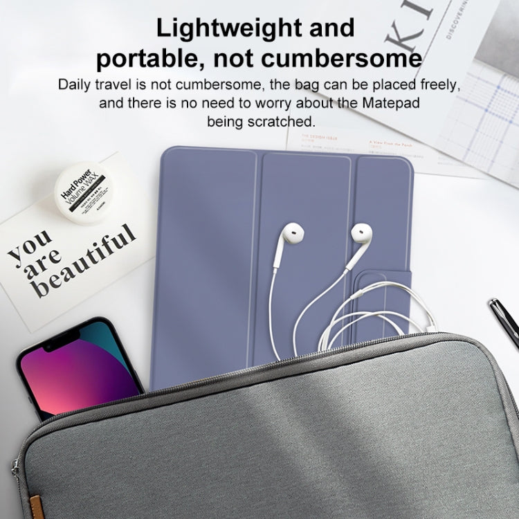 For Huawei Matepad Pro 10.8 3-fold Double-sided Clip Buckle Magnetic Smart Tablet Case(Black) - Huawei by PMC TechLife | Online Shopping South Africa | PMC TechLife | Buy Now Pay Later Mobicred