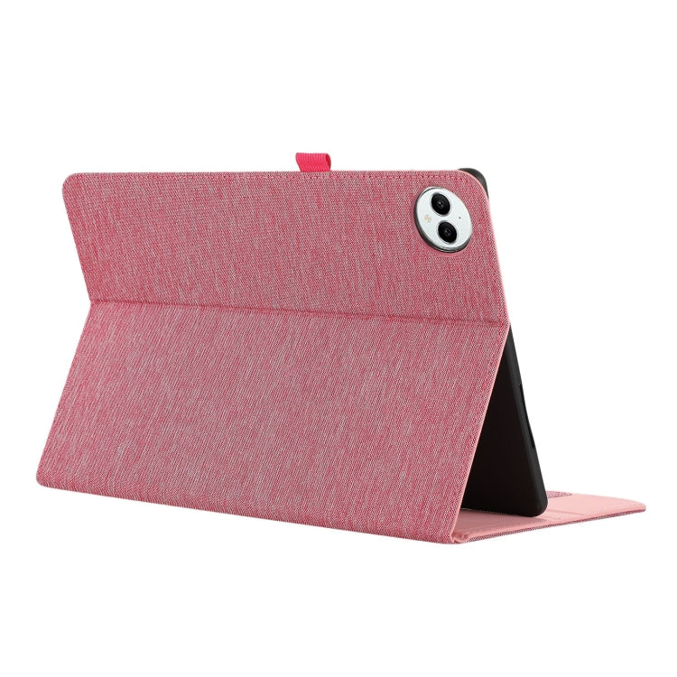 For Huawei MatePad Pro 12.2 2024 Fabric Leather Tablet Case(Rose Red) - Huawei by PMC Jewellery | Online Shopping South Africa | PMC Jewellery | Buy Now Pay Later Mobicred