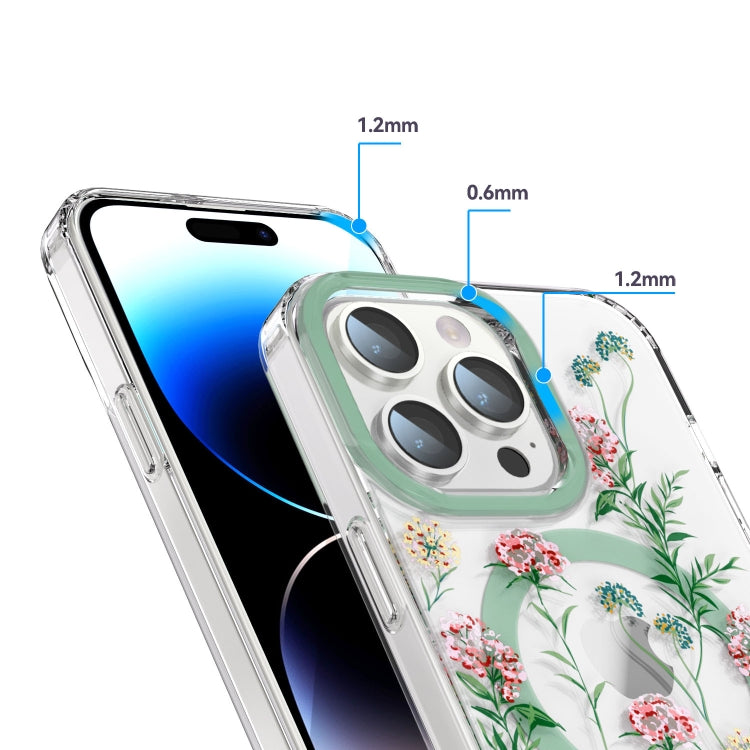 For iPhone 11 Pro Max MagSafe Magnetic TPU Phone Case(Vine Rose) - free shipping - PMC TechLife - Order now!