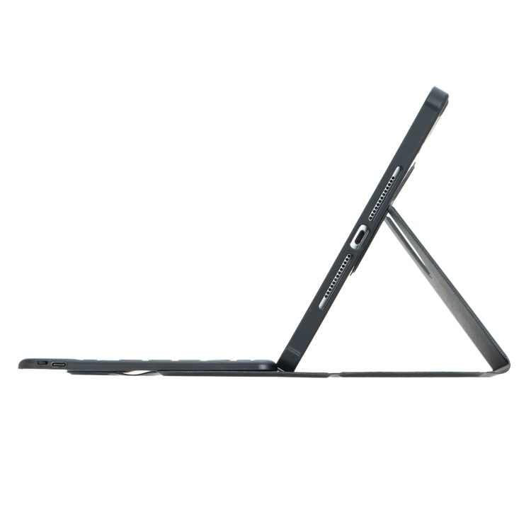 For iPad 10th Gen 10.9 2022 F10B 360 Rotation Acrylic Transparent Bluetooth Keyboard Leather Case(Black) - Universal by PMC TechLife | Online Shopping South Africa | PMC TechLife