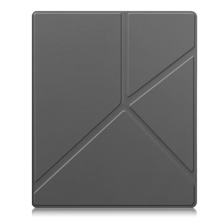For Kobo Elipsa 2E Solid Color Deformation TPU Leather Smart Tablet Case(Grey) - Others by PMC TechLife | Online Shopping South Africa | PMC TechLife | Buy Now Pay Later Mobicred