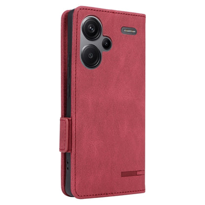 For Xiaomi Redmi Note 13 Pro+ 5G Magnetic Clasp Leather Phone Case(Red) - Note 13 Pro+ Cases by PMC Jewellery | Online Shopping South Africa | PMC Jewellery | Buy Now Pay Later Mobicred