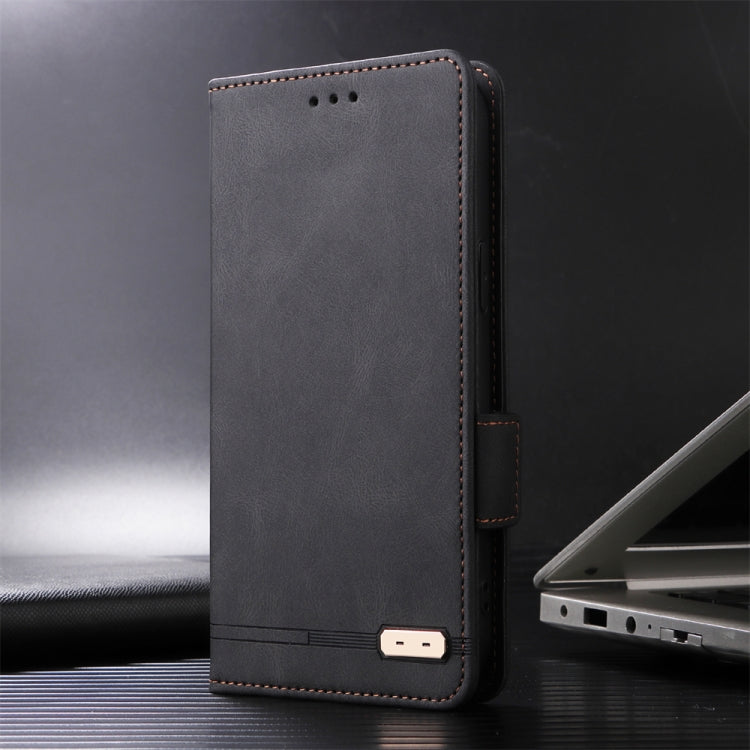 For Xiaomi Redmi K70E 5G Magnetic Clasp Leather Phone Case(Black) - Xiaomi Cases by PMC TechLife | Online Shopping South Africa | PMC TechLife | Buy Now Pay Later Mobicred