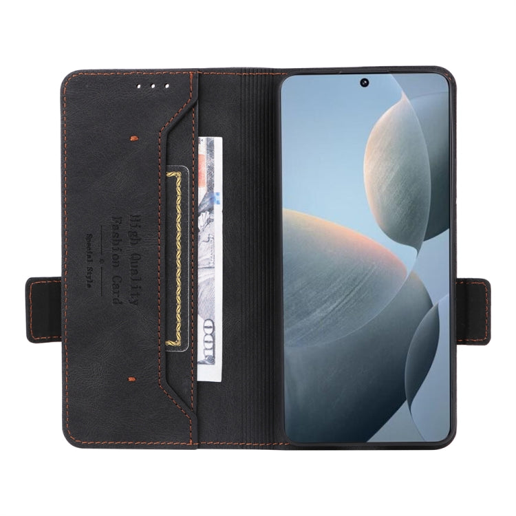 For Xiaomi Redmi K70E 5G Magnetic Clasp Leather Phone Case(Black) - Xiaomi Cases by PMC TechLife | Online Shopping South Africa | PMC TechLife | Buy Now Pay Later Mobicred