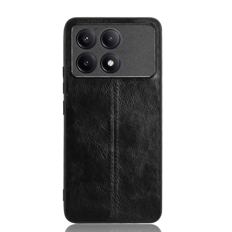 For Xiaomi Redmi K70 / K70 Pro Sewing Cow Pattern Skin PC + PU + TPU Phone Case(Black) - K70 Pro Cases by PMC Jewellery | Online Shopping South Africa | PMC Jewellery | Buy Now Pay Later Mobicred