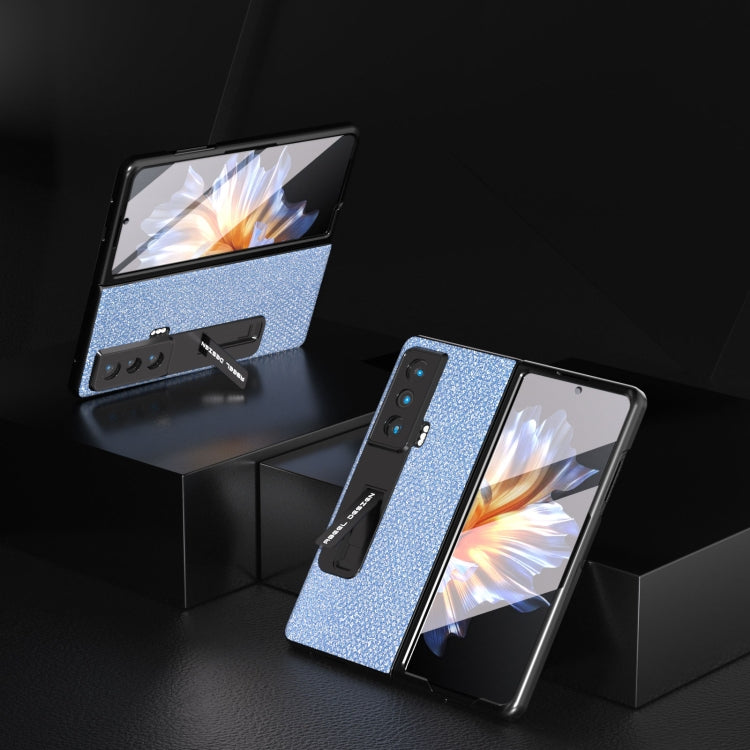 For Honor Magic Vs ABEEL Integrated Diamond Series Phone Case with Holder(Sapphire Blue) - Honor Cases by PMC TechLife | Online Shopping South Africa | PMC TechLife | Buy Now Pay Later Mobicred