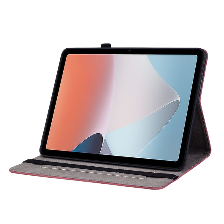 For OPPO Pad Air Butterfly Rose Embossed Leather Tablet Case(Red) - OPPO by PMC TechLife | Online Shopping South Africa | PMC TechLife | Buy Now Pay Later Mobicred