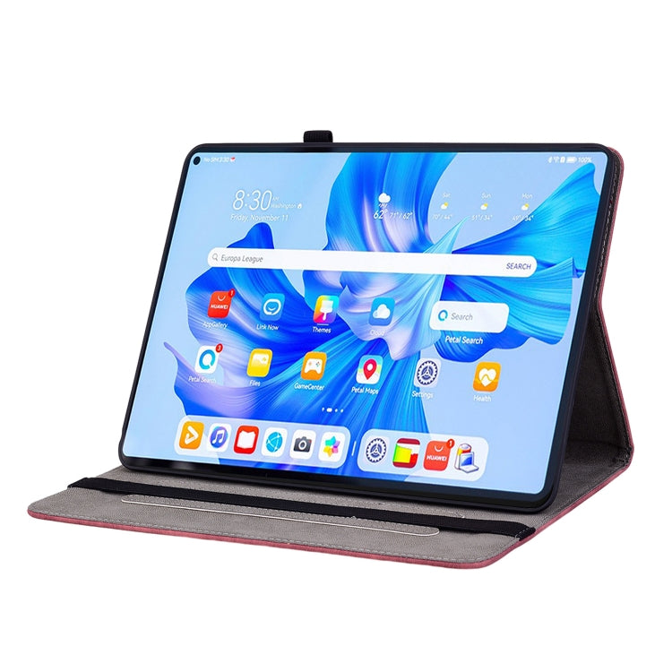 For Huawei MatePad Pro 11 2022 Butterfly Rose Embossed Leather Tablet Case(Red) - Huawei Cases by PMC TechLife | Online Shopping South Africa | PMC TechLife | Buy Now Pay Later Mobicred