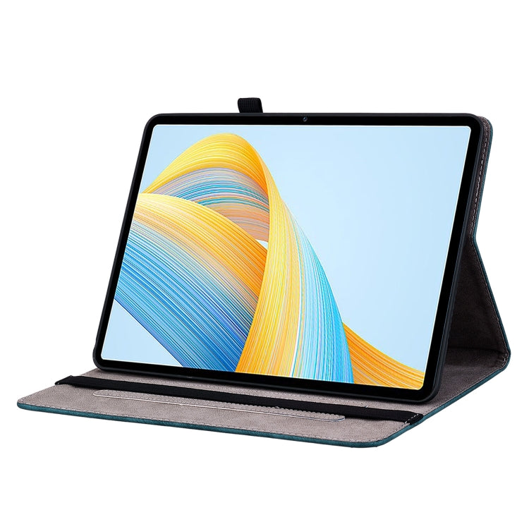 For Honor Pad V8 Pro Butterfly Rose Embossed Leather Tablet Case(Dark Blue) - Honor Cases by PMC TechLife | Online Shopping South Africa | PMC TechLife | Buy Now Pay Later Mobicred