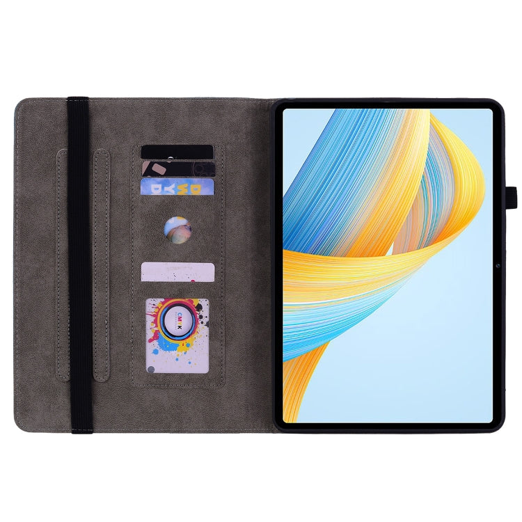 For Honor Pad V8 Pro Butterfly Rose Embossed Leather Tablet Case(Dark Blue) - Honor Cases by PMC TechLife | Online Shopping South Africa | PMC TechLife | Buy Now Pay Later Mobicred