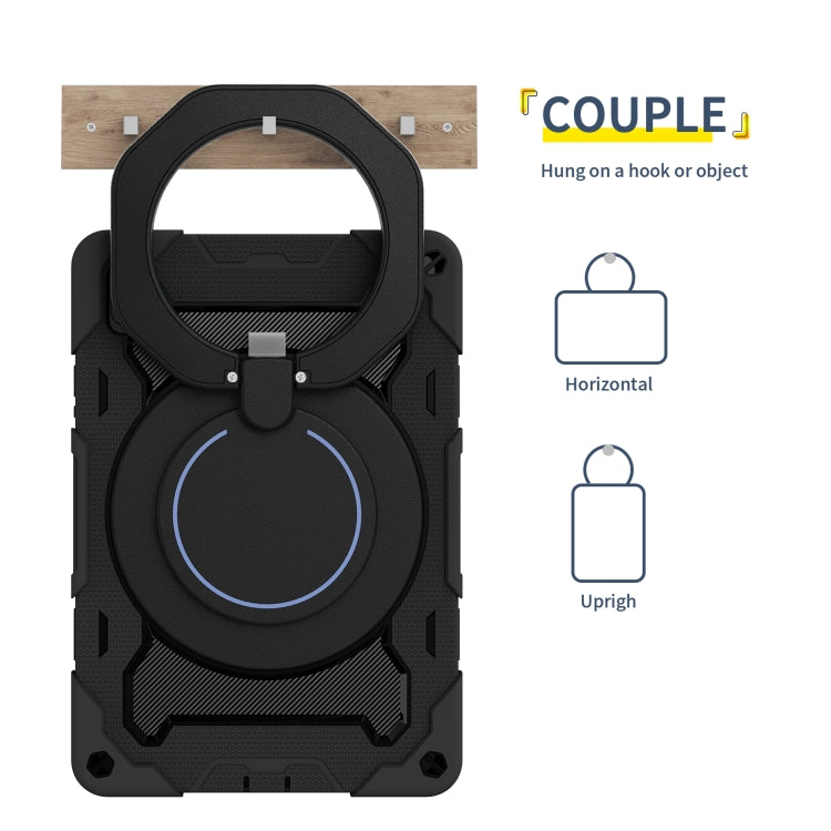 For Huawei MatePad 11 2023 Armor Contrast Color Silicone + PC Tablet Case(Black) - Huawei by PMC TechLife | Online Shopping South Africa | PMC TechLife | Buy Now Pay Later Mobicred