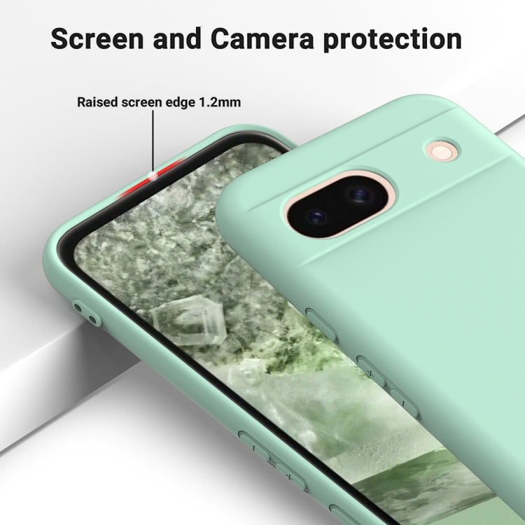For Google Pixel 8a Pure Color Liquid Silicone Shockproof Phone Case(Green) - free shipping - PMC TechLife - Order now!