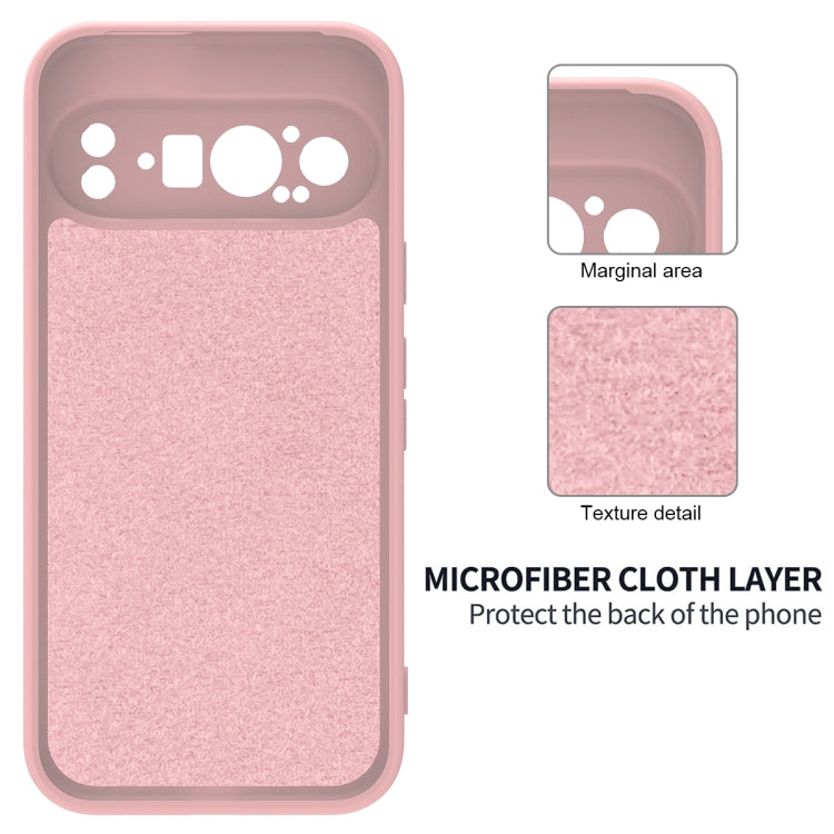 For Google Pixel 9 Pro Pure Color Liquid Silicone Shockproof Phone Case(Pink) - Google Cases by PMC Jewellery | Online Shopping South Africa | PMC Jewellery | Buy Now Pay Later Mobicred