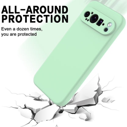 For Google Pixel 9 Pro XL Pure Color Liquid Silicone Shockproof Phone Case(Green) - Google Cases by PMC Jewellery | Online Shopping South Africa | PMC Jewellery | Buy Now Pay Later Mobicred