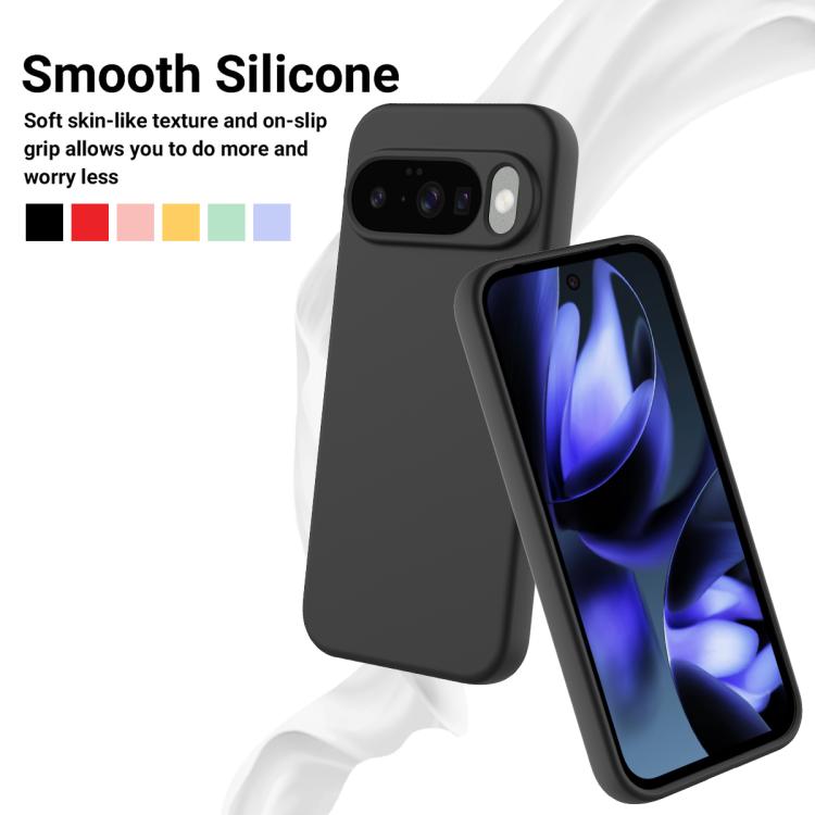For Google Pixel 10 Pure Color Liquid Silicone Shockproof Phone Case(Black) - free shipping - PMC TechLife - Order now!