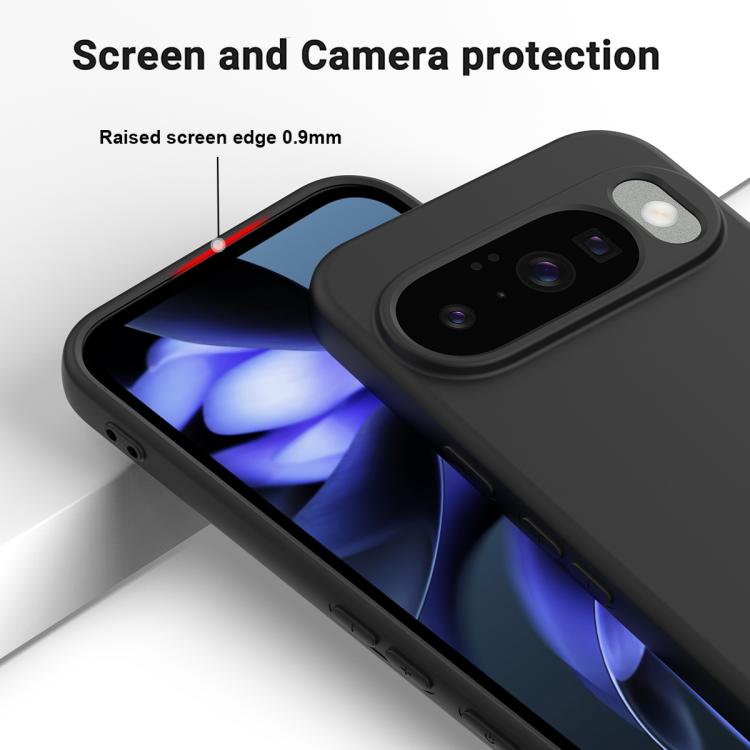 For Google Pixel 10 Pure Color Liquid Silicone Shockproof Phone Case(Black) - free shipping - PMC TechLife - Order now!