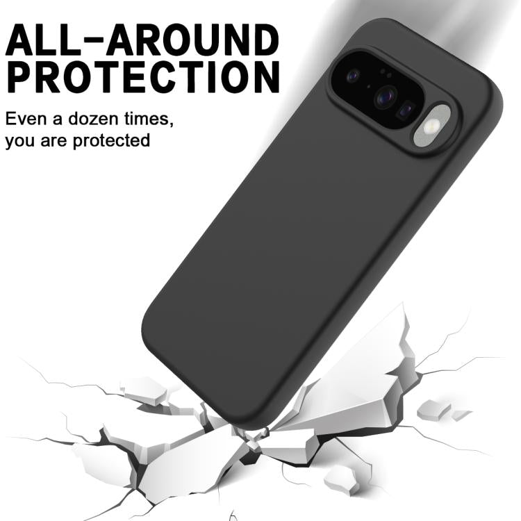For Google Pixel 10 Pure Color Liquid Silicone Shockproof Phone Case(Black) - free shipping - PMC TechLife - Order now!