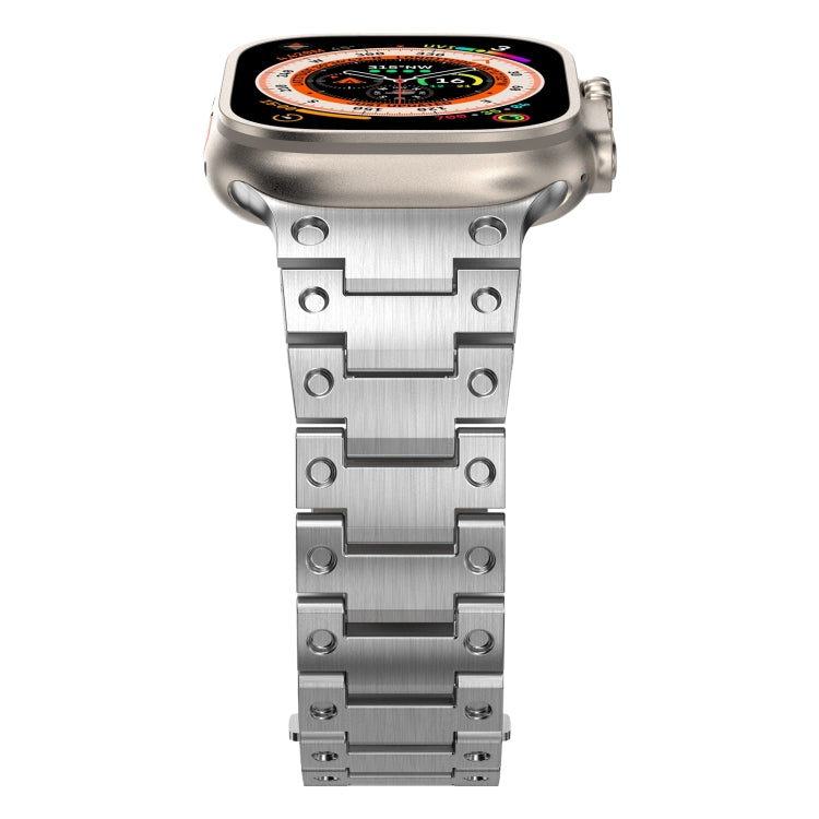 Double Rows Metal Watch Band For Apple Watch Ultra 2 49mm(Silver) - free shipping - PMC TechLife - Order now!