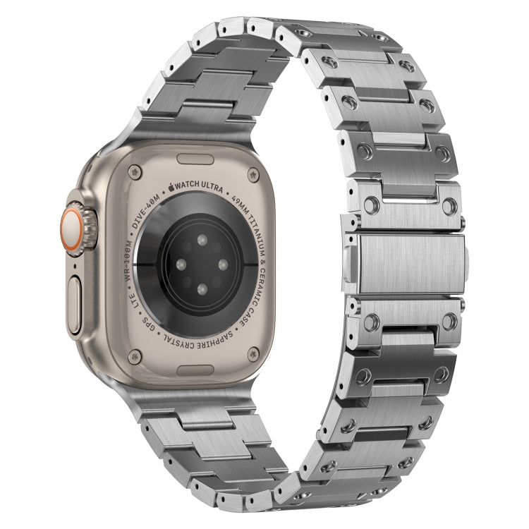 Double Rows Metal Watch Band For Apple Watch Series 10 42mm(Silver) - free shipping - PMC TechLife - Order now!