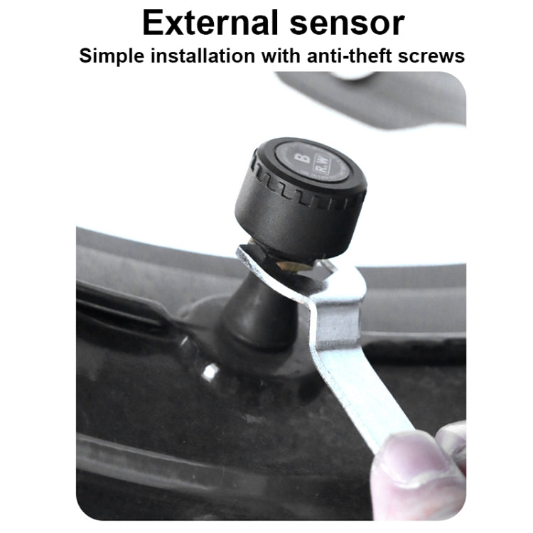 Rear Wheel Tire Pressure Temperature Monitoring Sensor(Black) - Electrical System by PMC TechLife | Online Shopping South Africa | PMC TechLife | Buy Now Pay Later Mobicred