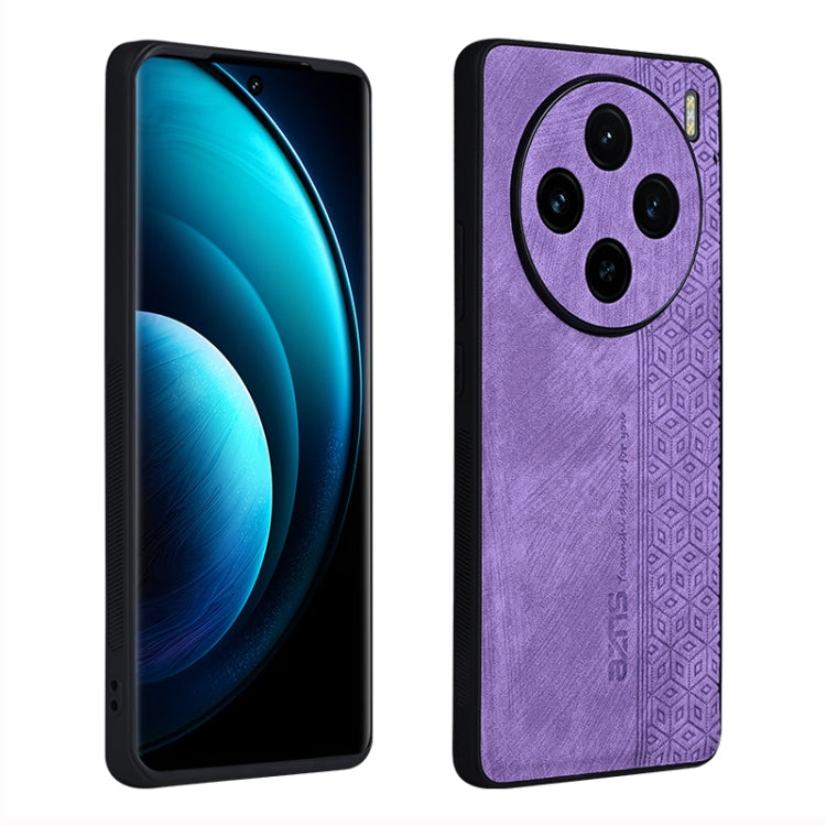 For vivo X100 AZNS 3D Embossed Skin Feel Phone Case(Purple) - X100 Cases by AZNS | Online Shopping South Africa | PMC Jewellery | Buy Now Pay Later Mobicred