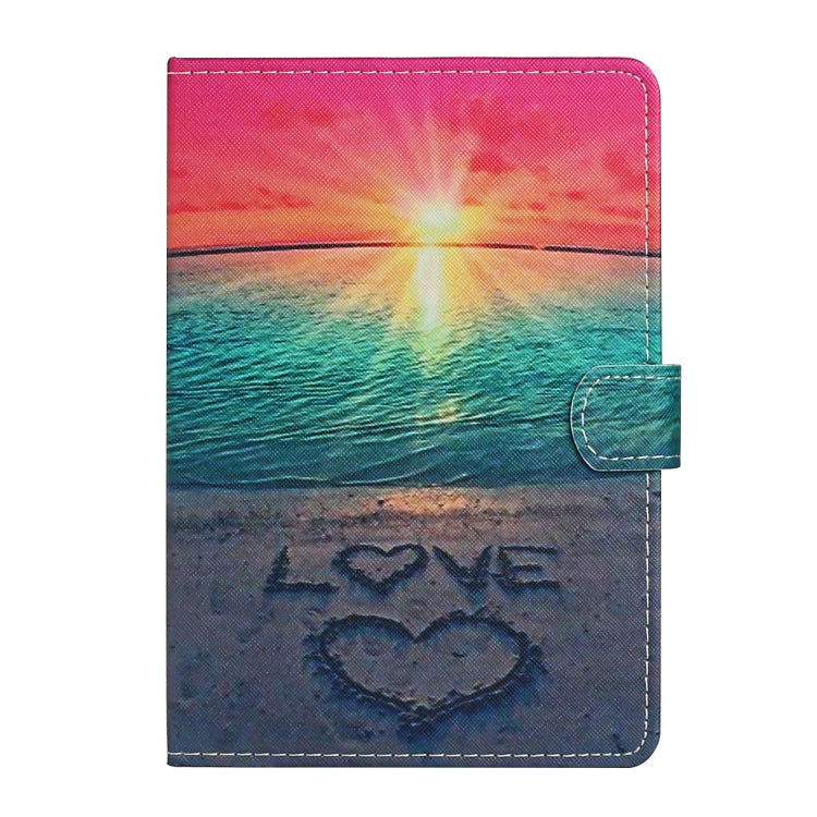 For 10 inch Universal Tablet PC Colored Drawing Pattern Horizontal Flip Leather Case with Holder & Card Slots(Sunrise) - 10 - 11 inch by PMC TechLife | Online Shopping South Africa | PMC TechLife | Buy Now Pay Later Mobicred