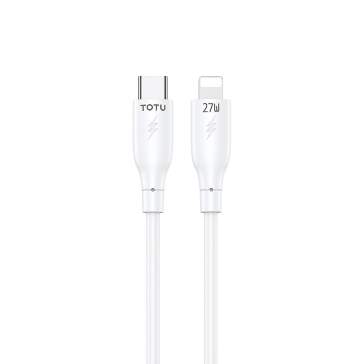 TOTU CB-3 Series USB-C / Type-C to 8 Pin Fast Charge Data Cable, Length:1m(White) - 2 in 1 Cable by TOTUDESIGN | Online Shopping South Africa | PMC Jewellery | Buy Now Pay Later Mobicred